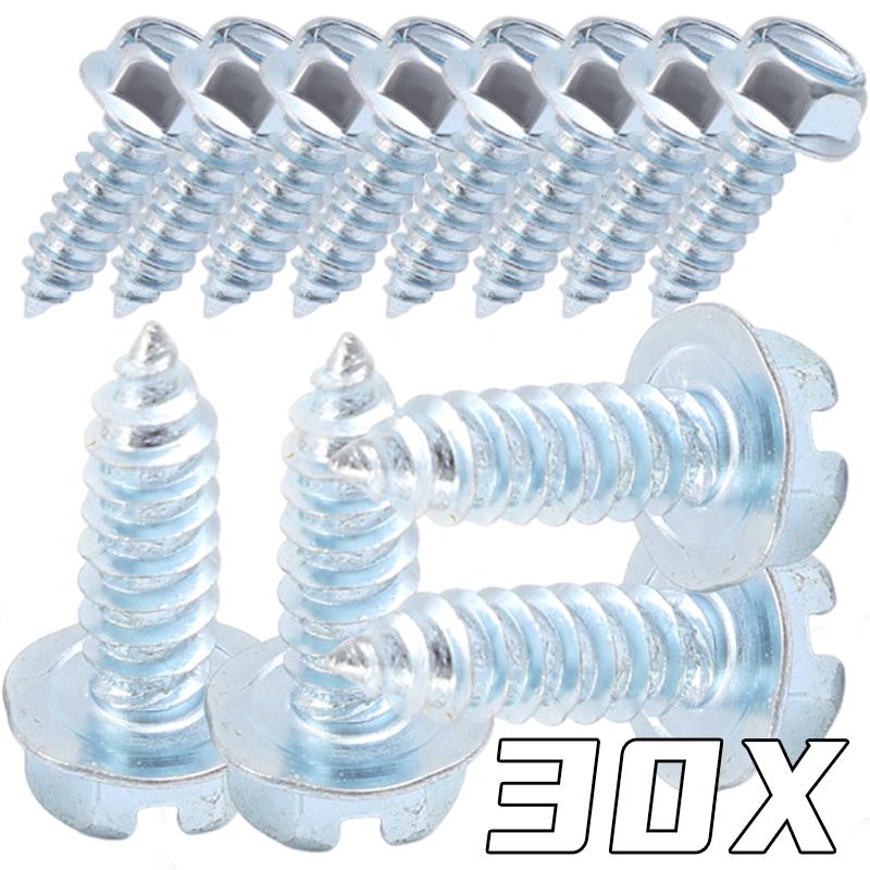 6mm Kohlenstoffstahl Selbstschneidende Schrauben Karosseriebefestigungen für Stoßstange Kotflügel Vollgewinde Phillipskopf Motorschrauben 5-30 Stück
