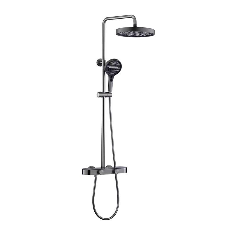 TLXT Gunmetal Grey Thermostatic Shower System
