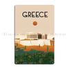 Greece Athens Travel Poster Metal Sign Home Garage Bar Garage Designing Tin Sign Poster
