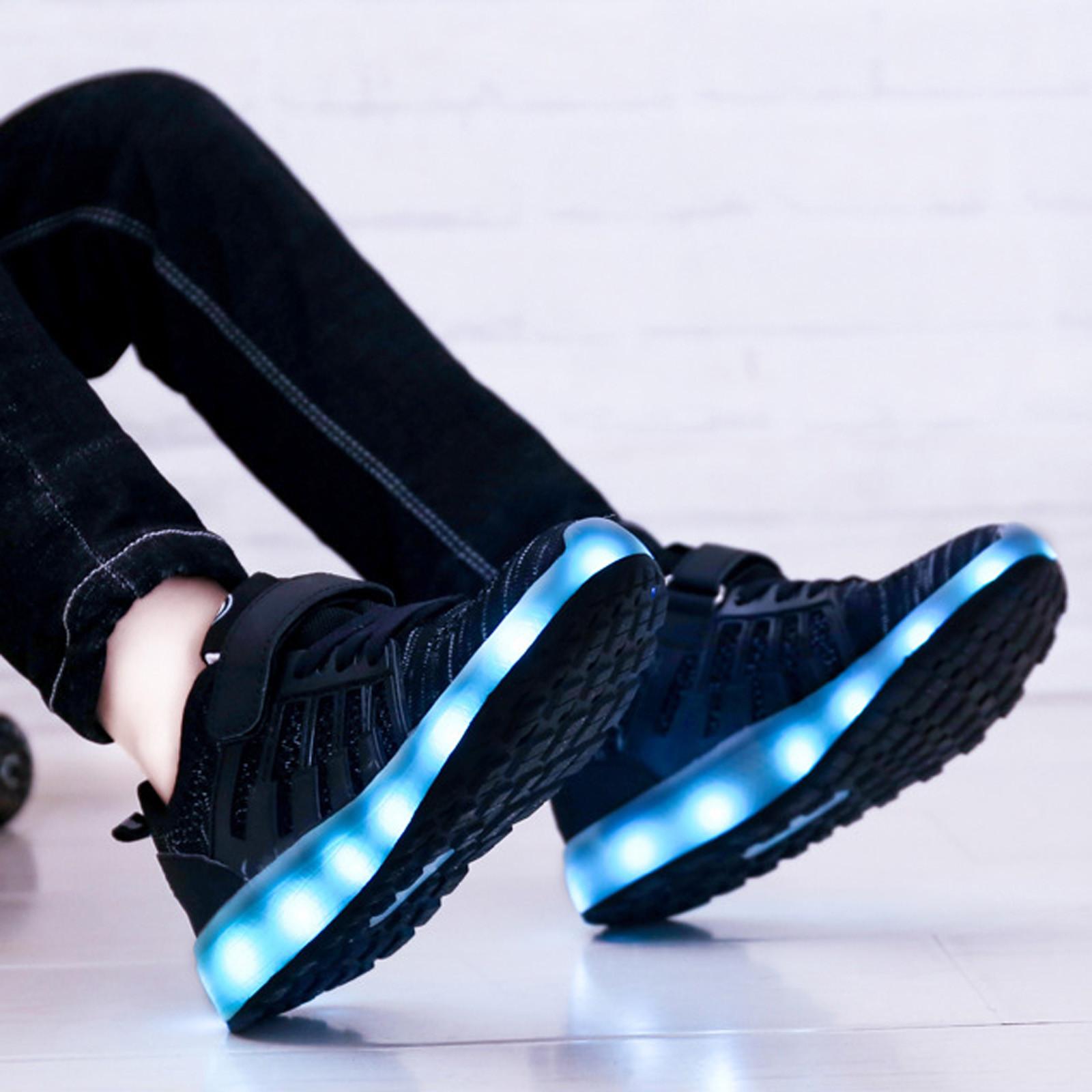 (Курица Кунг Пао)Детская обувь с крылатыми светодиодами. Детская легкая обувь с высоким — фото 4