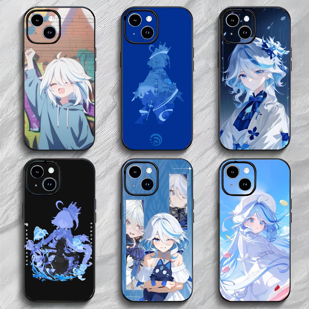 Genshin Impact Character Furina Phone Case Phone Case Soft Packaging Lightweight For iPhone17 16 15 14 13ProMax