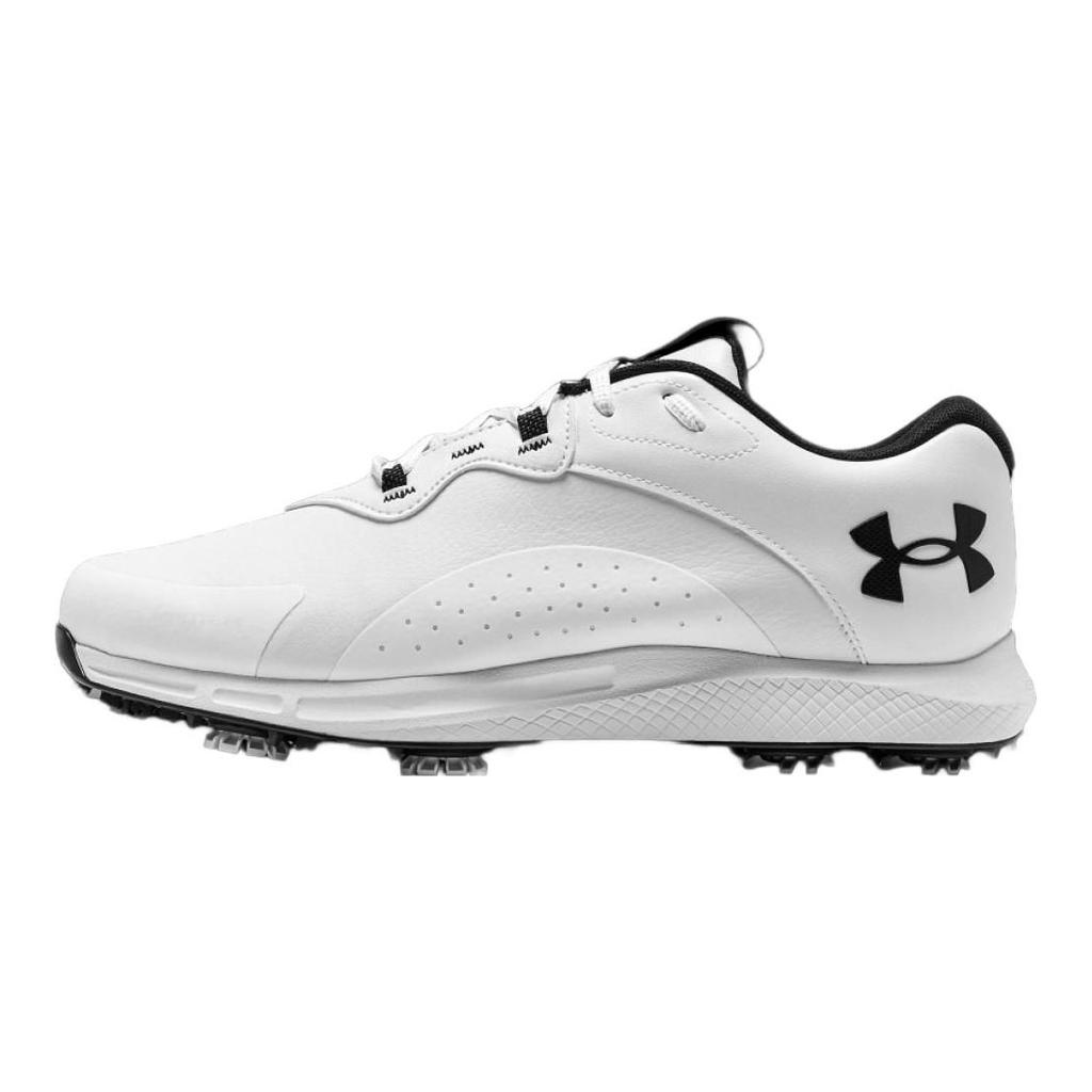Under Armour Charged Draw 2 Golf Wide Beyaz Siyah Erkek Spor Ayakkabı 3026401-100