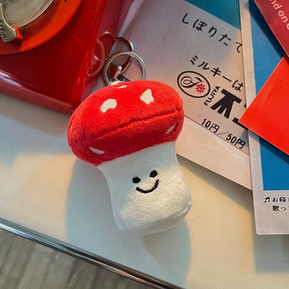 

Backpack Charms Nuts Pendant Xianggu Plush Doll Toy Mini Mushroom Plush Key Chain Girls Mushroom