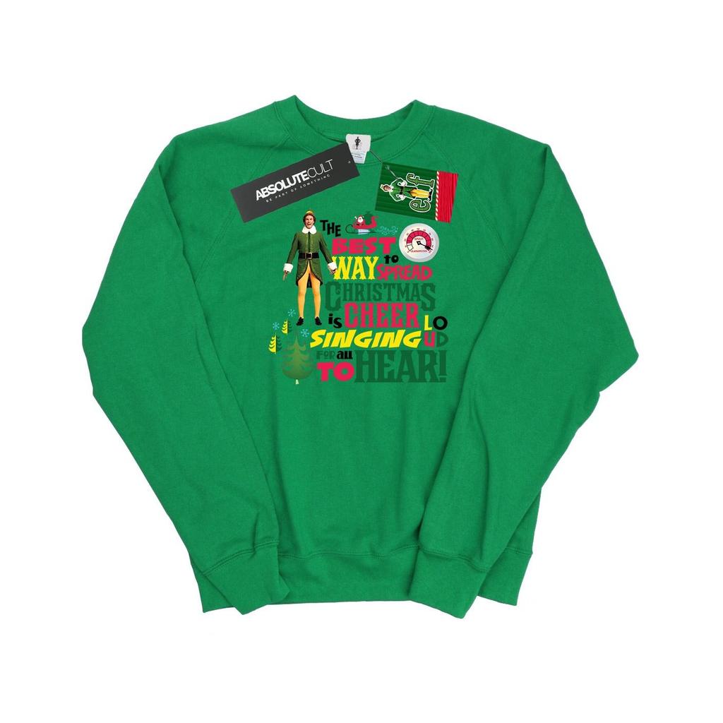 Elf Weihnachts-Cheer-Sweatshirt für Damen/Damen