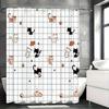 1pc Waterproof Cute Cat Pattern Shower Curtain - Easy Install with Hooks, Durable & Decorative for Any Bathroom