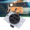 50A Recessed Power Outlet 4 Prong Grounded Flush Mount Receptacle for Camping Car Travel Generator