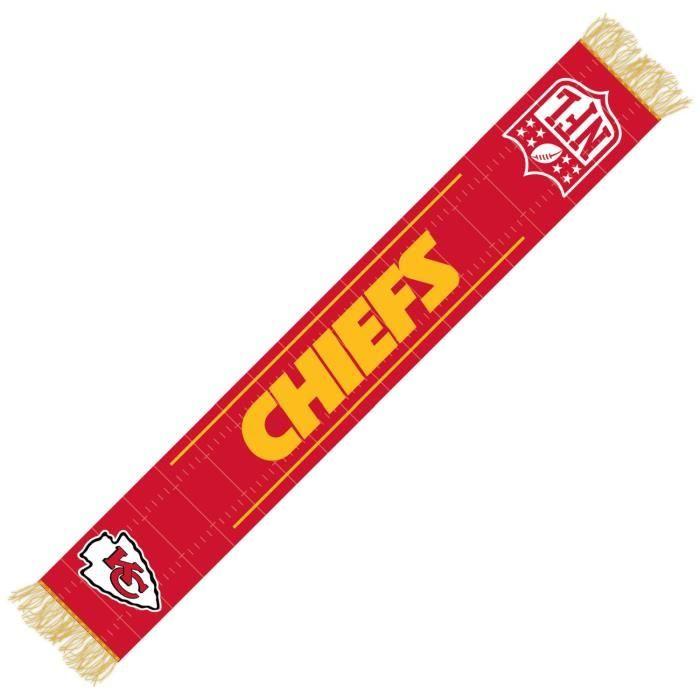 Écharpe - NFL - Kansas City Chiefs - Blanc - 150x18cm - 100% Acrylique