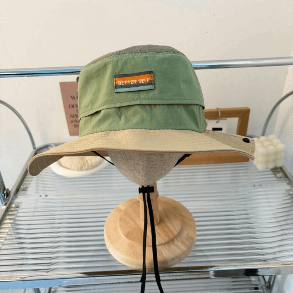 Sombrero de Campaña de Ala Ancha Moda Secado Rápido Material Delgado Sombrero de Pescador Protección Solar Resistente a los Rayos UV Gorra Senderismo al Aire Libre