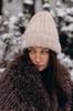Snow Kiss Beige Alpaca Wool Hat
