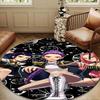 Kpop Cartoon Round Rug for Livingroom,Bedroom, Palyroom, Chair Rug, Area Rug, Circle Carpet, Large Size Fan Christmas Gift