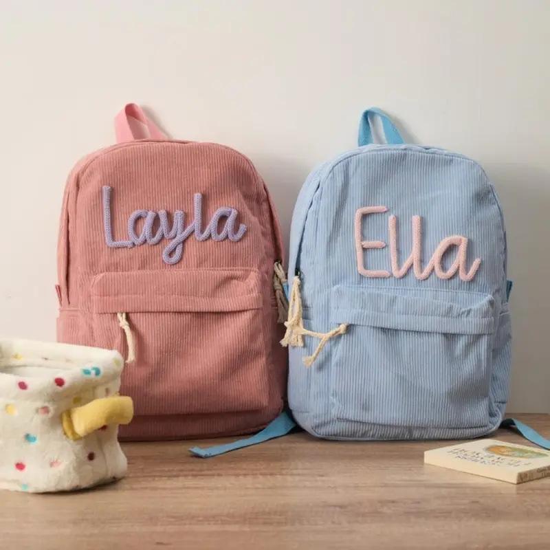 Handmade Name Childrens School Bag