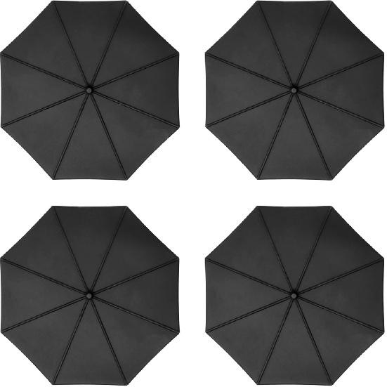 Honbay 4PCS Creative Silicone Cup Lids Umbrella Shaped Mug Covers Coffee Cup Covers Anti-dust Sealed Silicone Mug Lids Glass Ceramic Cup Covers to чёрный