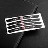4pcs Aluminum Car Wheels Rims Badges Stickers Decals For  kcpn5 Sline A3 A4 A4L A5 B3 B4 B5 B6 B7 B8 RS3 Quattro C5 C6 C7 A1 Q7 Q6