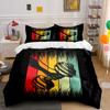 Retro Dumbbell Fitness Art Bedding Duvet Cover Set Duvet Cover Pillowcases (1*Duvet Cover 2*Pillowcases, Without Duvet Insert)