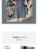 Plus Size Denim Puff Sleeve Square Neck Summer Dress for Women