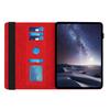 Leather Case For iPad mini (2024) / (2021) Rotatable Honeycomb Imprinted Shockproof Tablet Cover with Stand