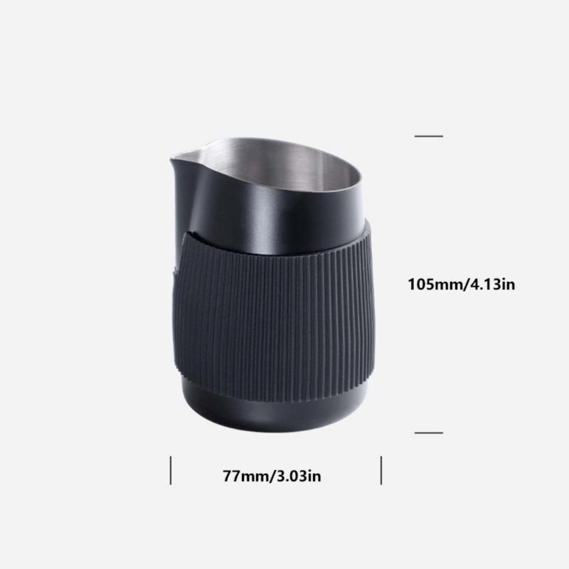Milk Frothing Pitcher 420ML Coffee Frothing Cup Stainless Steel Texture Suitable for Latte Art and Coffee Enthusiasts