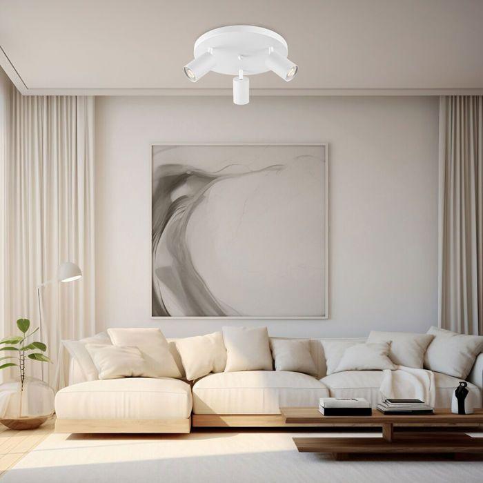 Spot LED saillie 3xGU10 IP20 35W max – Blanc