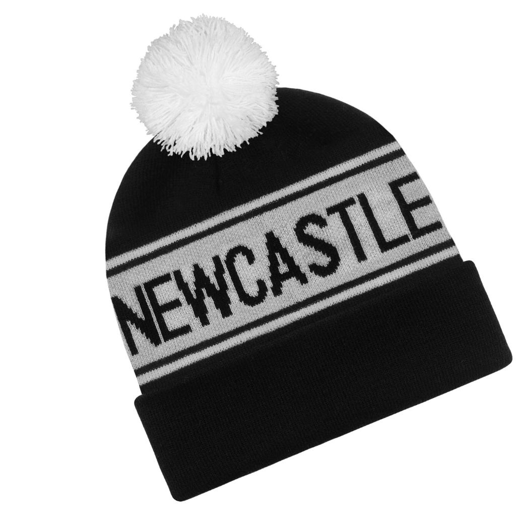 Fan Originals Newcastle Text Bobble Beanie