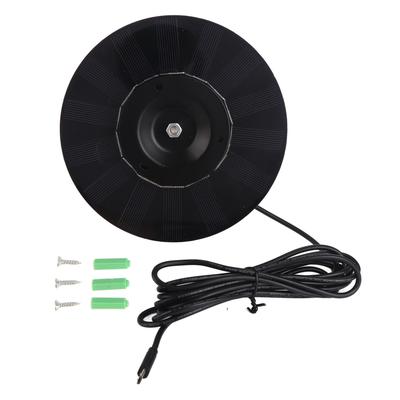 Solar Panel 4W Monocrystal Silicon Wall Mount Charger Kit Outdoor Monitoring Accessories