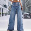 QICED Women's Fashion Casual Solid Color Print Pants & Capris
