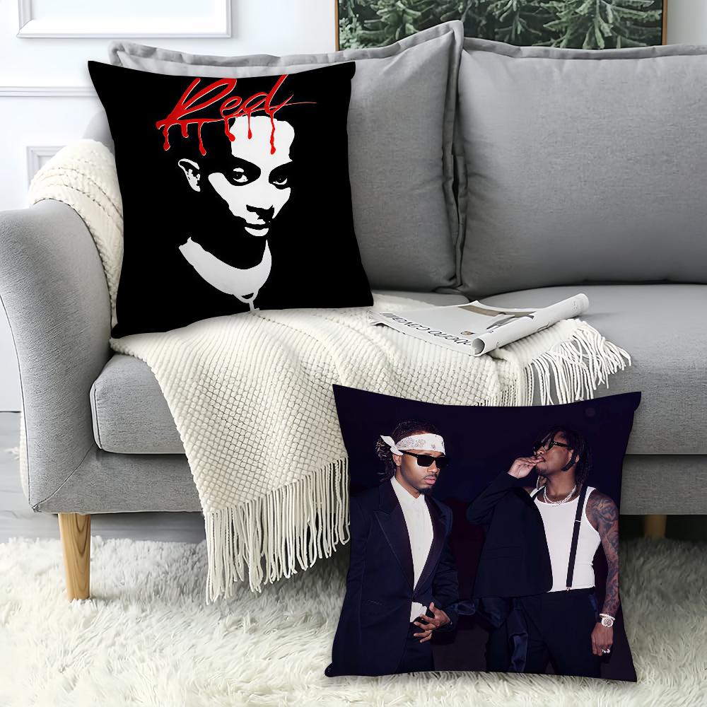 American Rapper P-Playboi C-Carti Pillow Case Office Cushions Suitable For Sofa Car Bedroom Decorative Cushion Cover