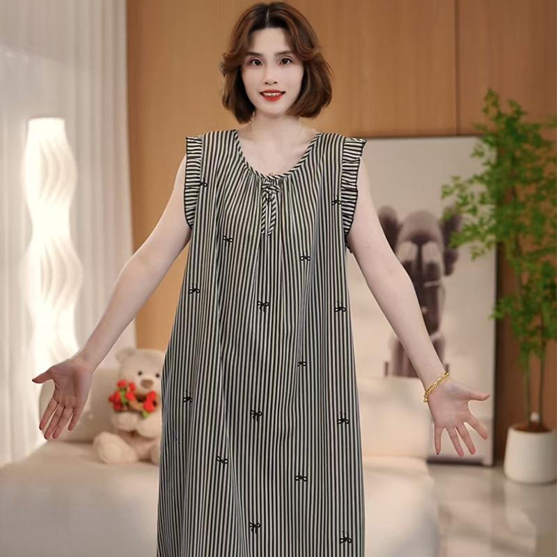Women's Cotton Silk Camisole Pajama Dress - Summer, Loose Fit, Cute Japanese Style, Sexy and Thin, Perfect for Students