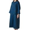 Bloom Changing Poncho Bathrobe Bath Poncho Terry Cloth Women's Sauna Poncho Surf Poncho 100% Cotton (Navy)