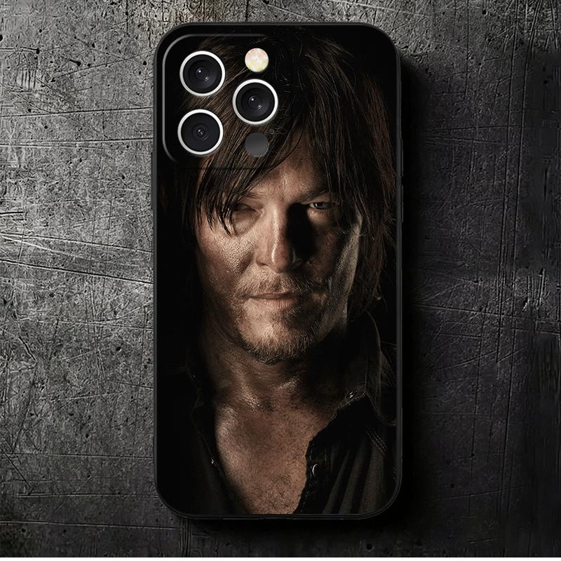 

The Walking Dead Daryl Dixon Soft Phone Case for iPhone 16 16E 17 Air 15 Pro Max 14 Plus 13 Mini 11 12 7 Black Cover Back Shell iPhone 16 Pro Max