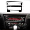 Pannello di Controllo CD Climatizzatore Auto per Bmw Serie 3 E90 E92 2005-2012 Veicolo Cornice Decorativa Nera Accessori Auto Adesivi