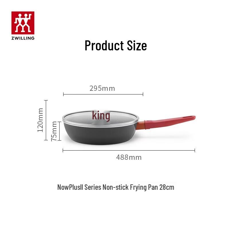 ZWILLING NOW Plus 28cm Black Non-Stick Wok Set