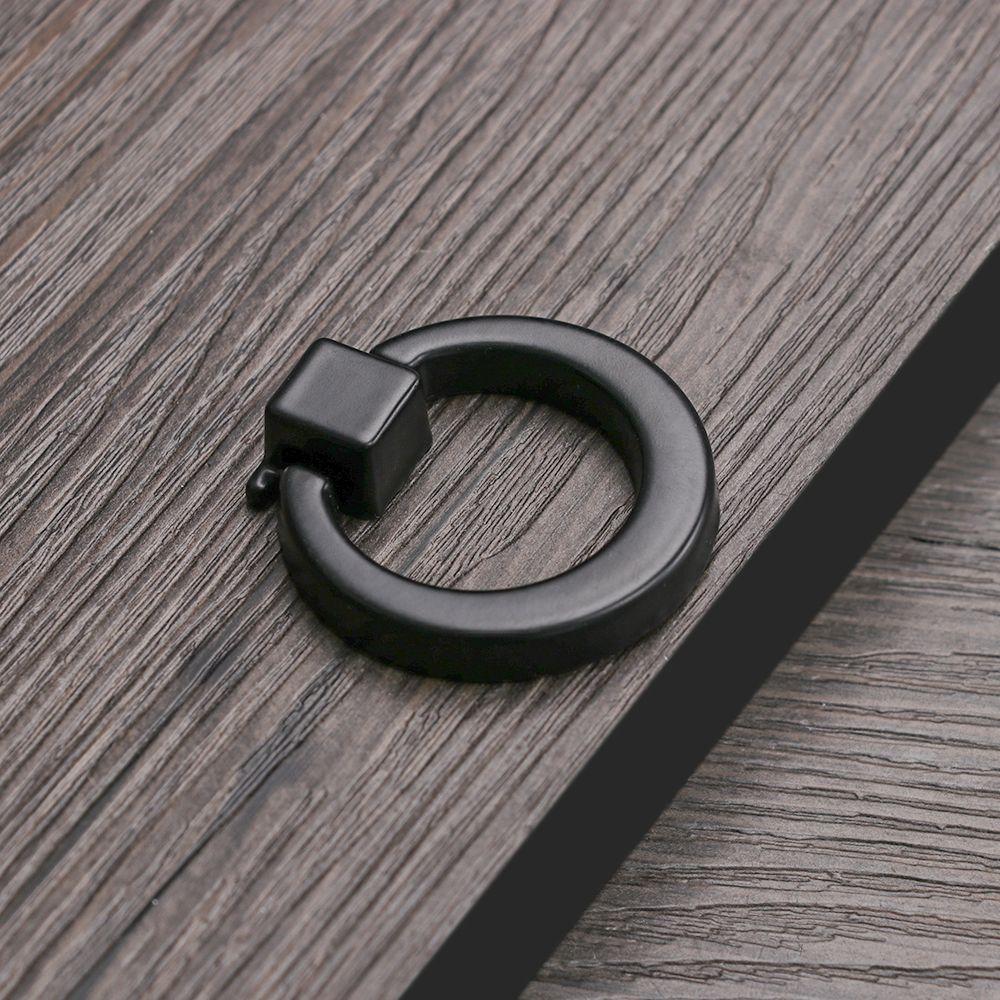 Black Series Einzelbohrung Griff Rund Quadratisch Schrank Garderobenschrank Kommode Küchenschubladengriff Mit Schraube Vielfalt Stil