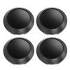 4pz Coprimozzi Centrali Ruota 102mm OD 94mm ID Resistente alla Ruggine Nero Copertura Mozzo Cerchione Veicolo Universale per Auto