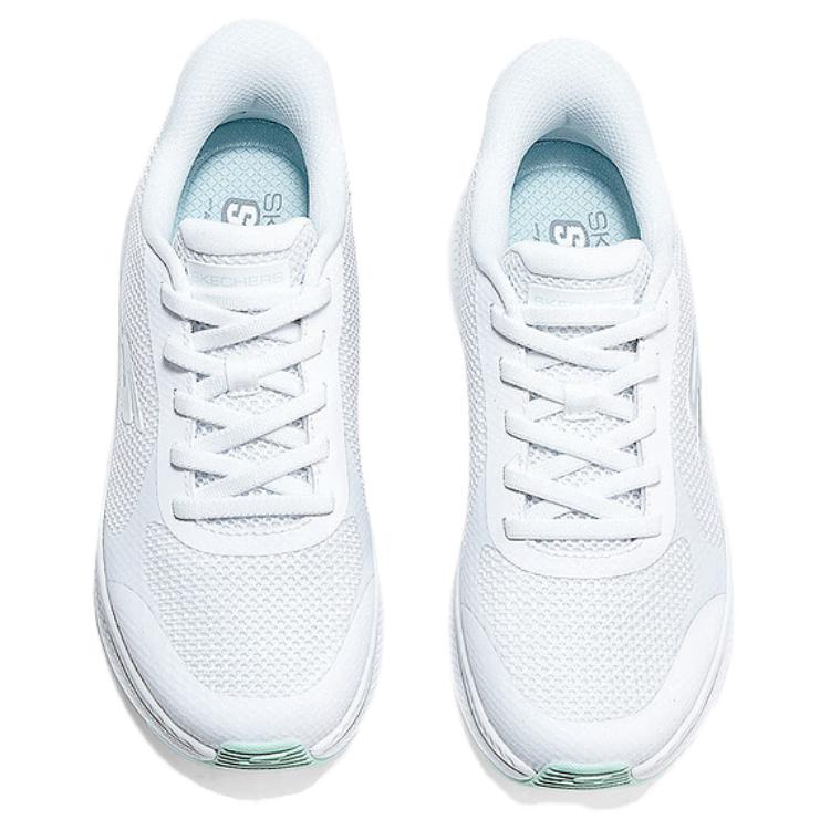 Skechers Go Run Consistent 2.0 Comfortable Lightweight Shock Absorption Support Low Top Casual Shoes Women Sneakers White 128619-WLB