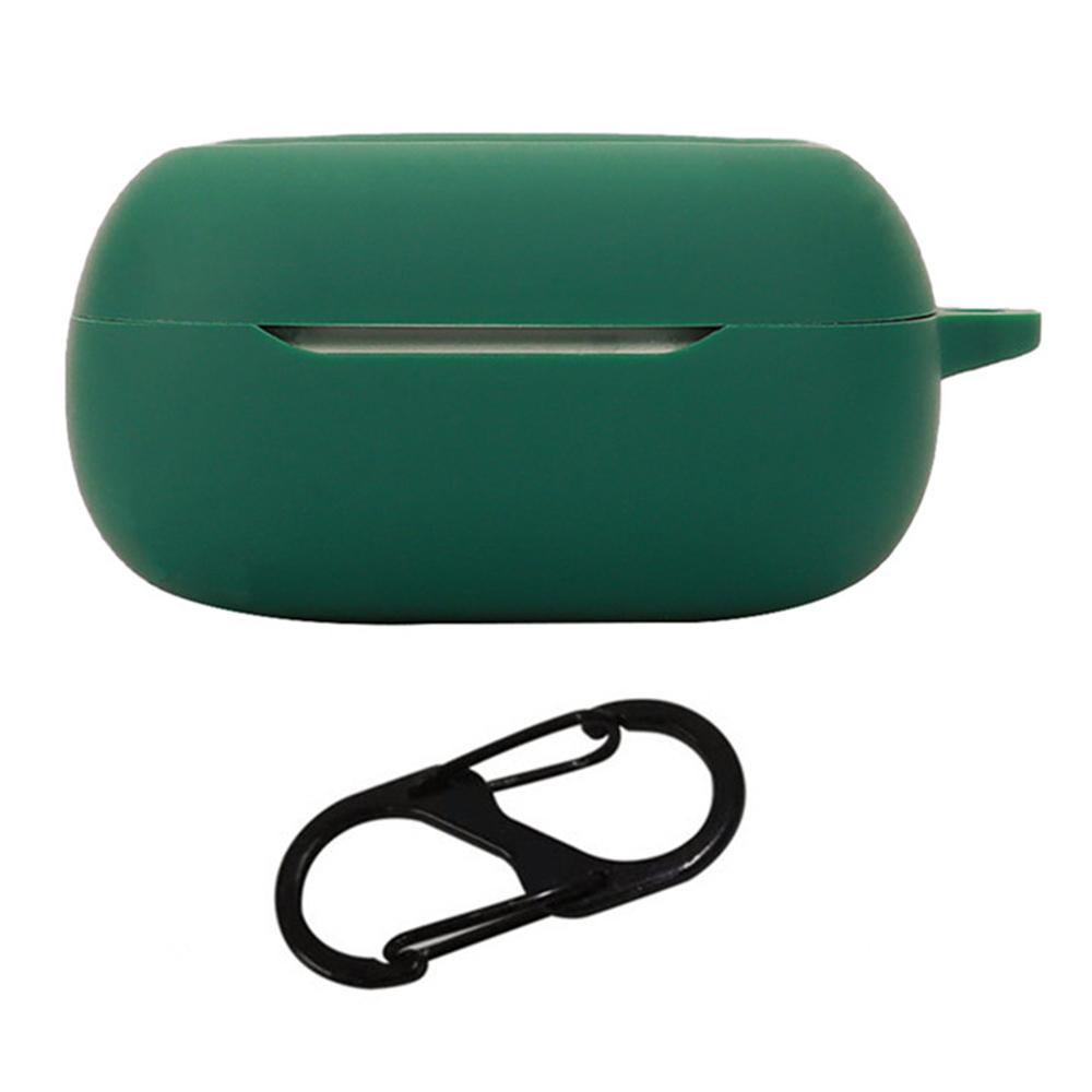 

For JBL Live Beam 3 Silicone Case Bluetooth-compatible Earphone Protective Cover with Hanging Buckle A