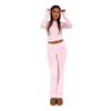 GL6686 Women's Fashionable Slim Fit Low Waist Flared Pants - European and American Style
