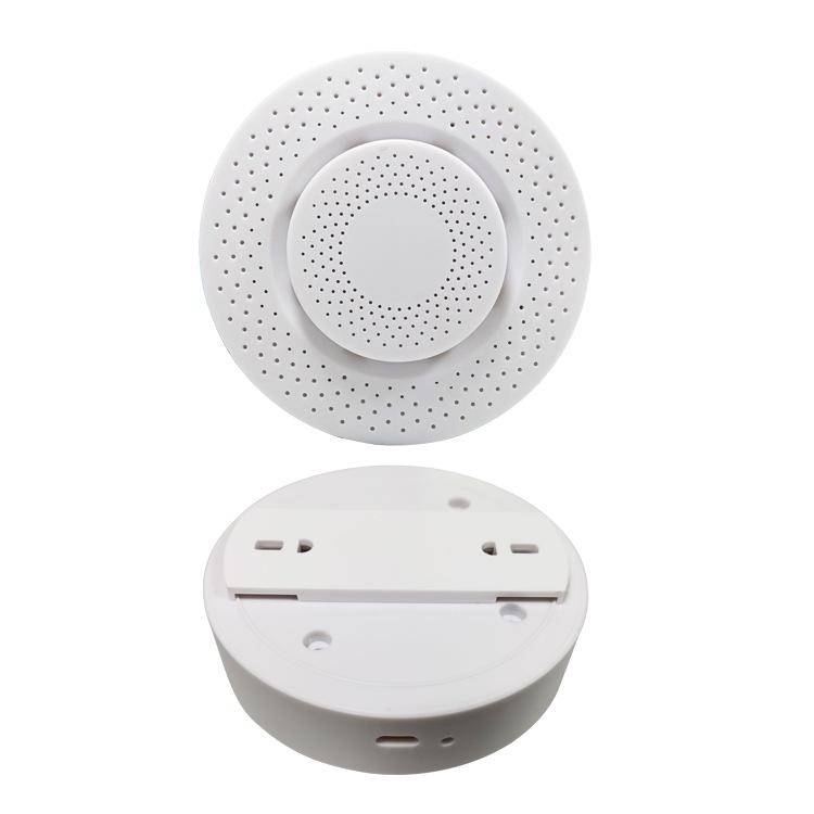 Ceiling-Mounted Smart Home Smoke and Temperature Sensor Housing