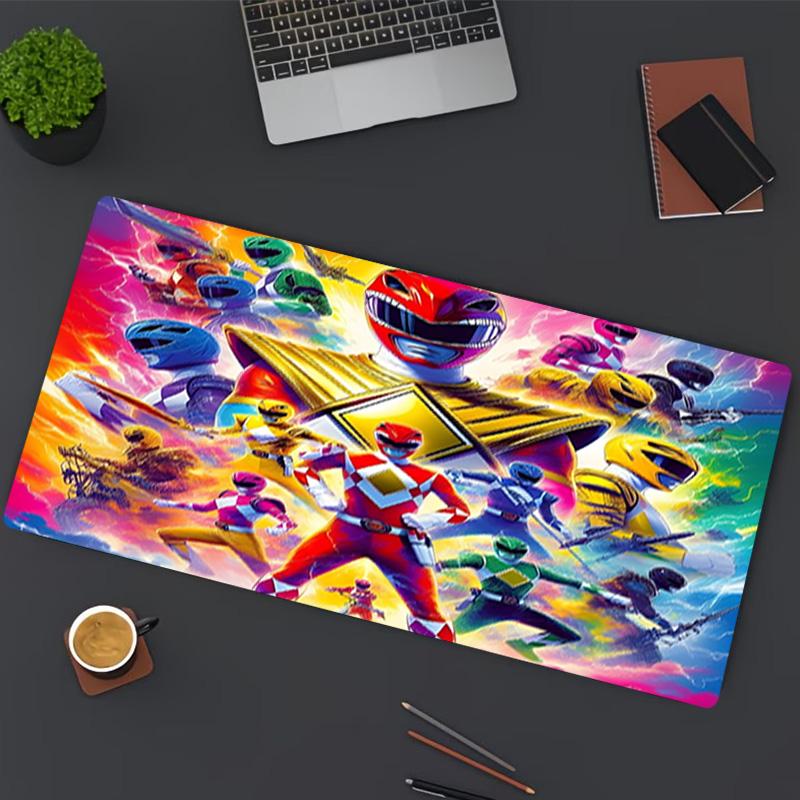Mighty Morphin Power Rangers Print Mouse Pad, for Keyboard Pad Laptop PC Mat for Office Home Use, Desk Decor, Perfect Birthday Gift for Gamers