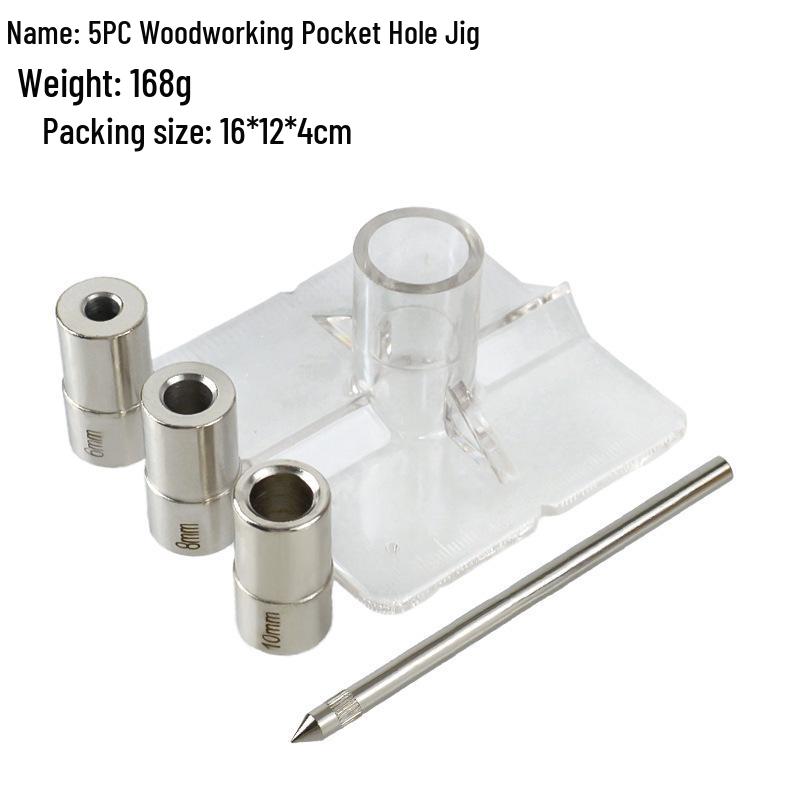 Woodworking Right Angle Drill Jig for 6mm, 8mm, 10mm Holes