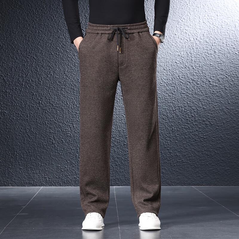 Yiliteng Men's Thickened Fleece-Lined Casual Pants YTMSDKY9307