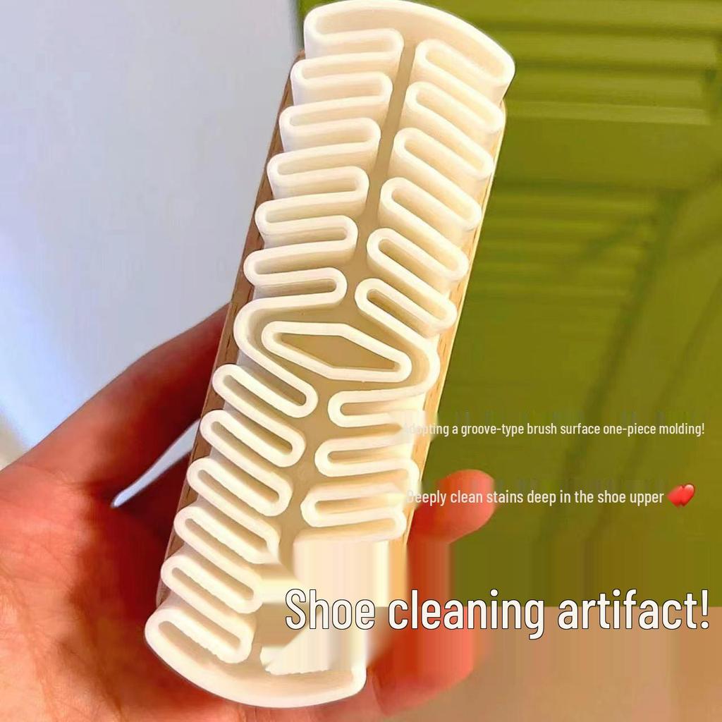 Suede & Nubuck Cleaning Brush - Soft Rubber Bristles for Snow Boots and Stain Removal