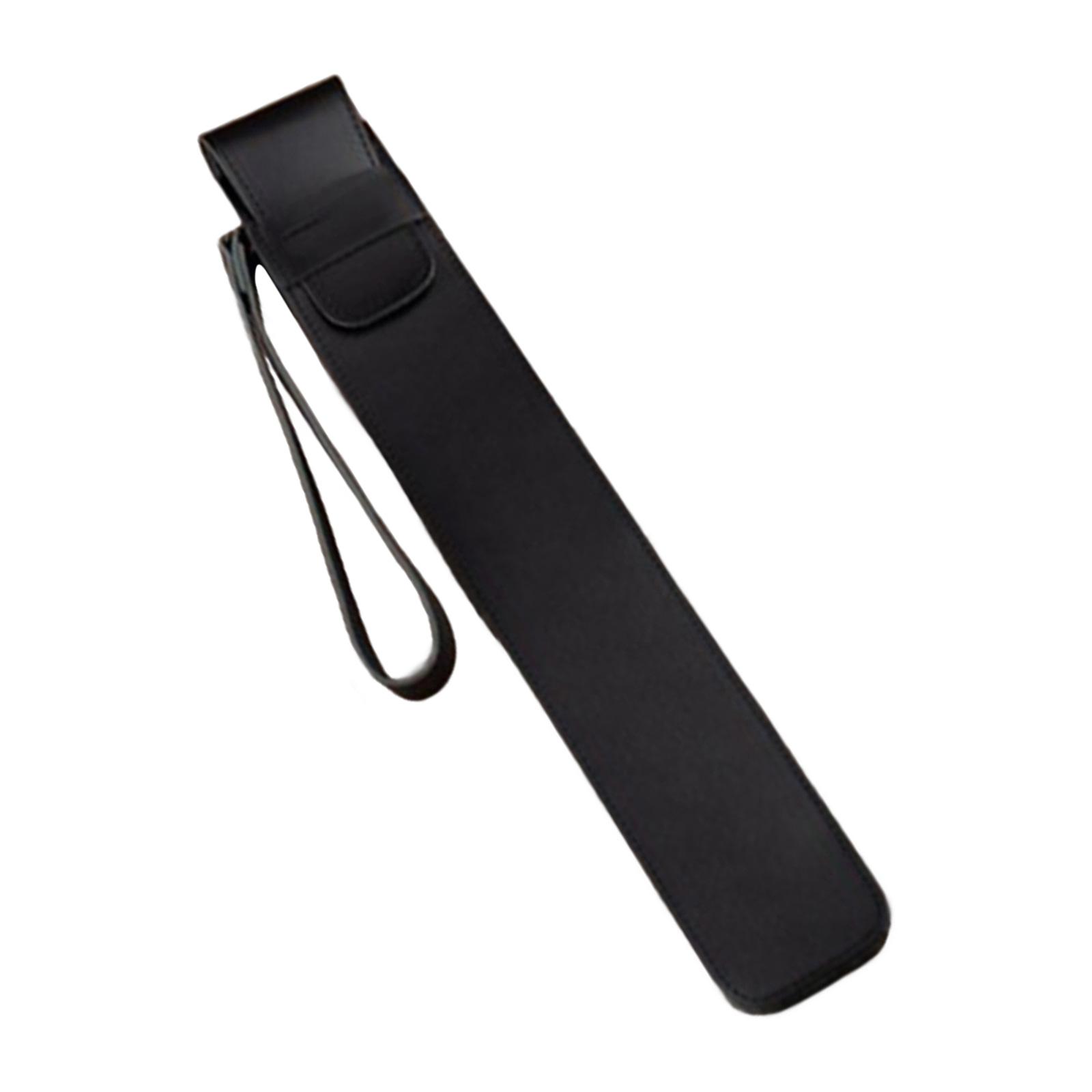 

Защитный чехол для барабанных палочек из искусственной кожи, портативный чехол для хранения барабанных палочек, водонепроницаемая сумка для барабанных палочек, удобная для переноски чёрный