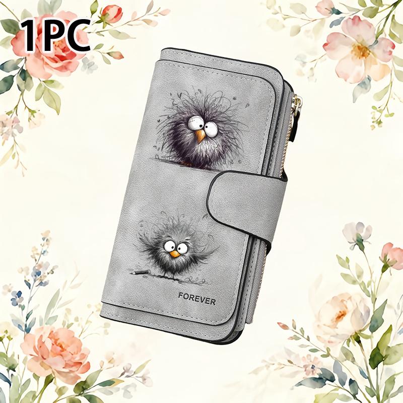 Cute Chick Women's Long Wallet, a Multifunctional Wallet with a Convenient Snap Closure for Coins, Is an Ideal Birthday Gift for Chick Lovers and