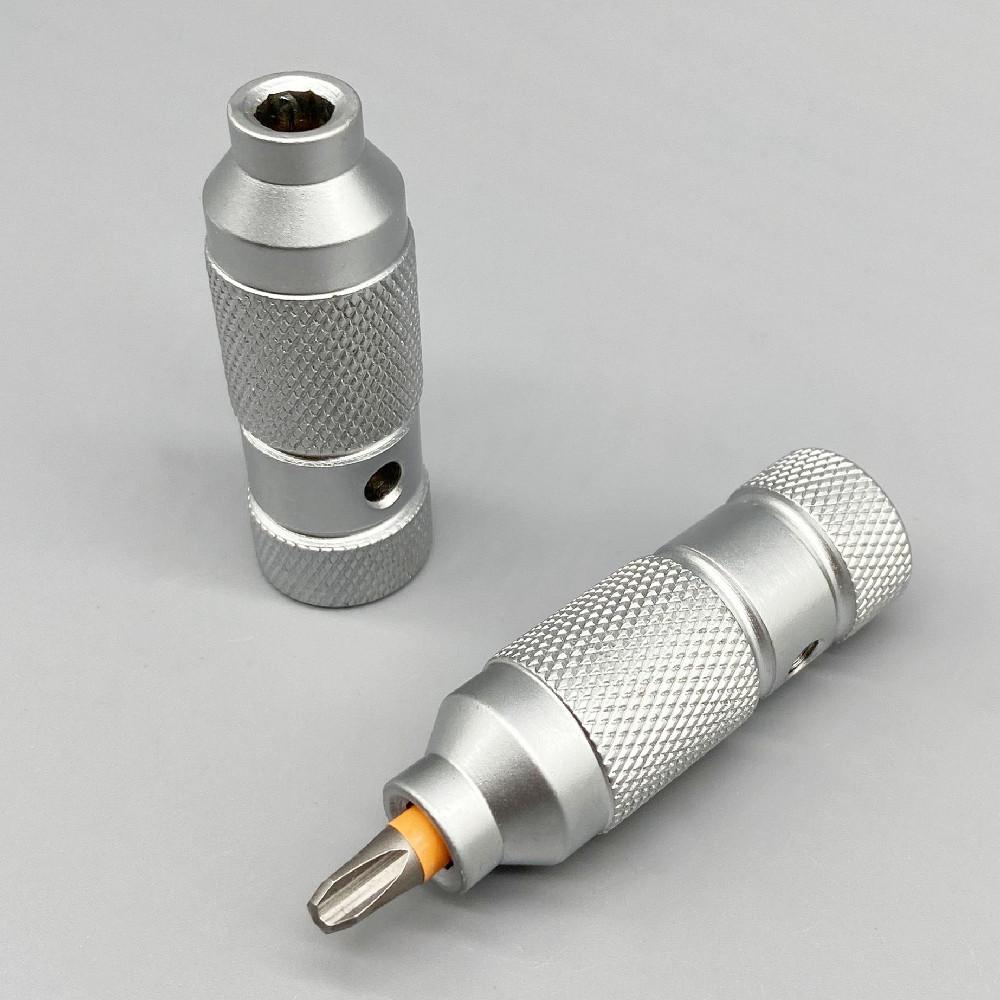6.35 Metal All Steel Screwdriver Handle 6.35 Batch Head Handle Multifunctional Screwdriver