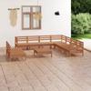Day and Night - Day and Night Garden Furniture Set 10 Pieces Solid Pine Wood Honey Brown
