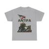Amerika WK2 Alliierte besiegen Faschismus mit Anti-Faschismus Baumwolle Kurzarm T-Shirt