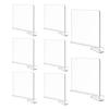 8 Pack Clear Acrylic Shelf Dividers, Wardrobe Organiser & Separator for Clothes, Towels and Bags, Tool-    Partition for Wooden Shelves (F