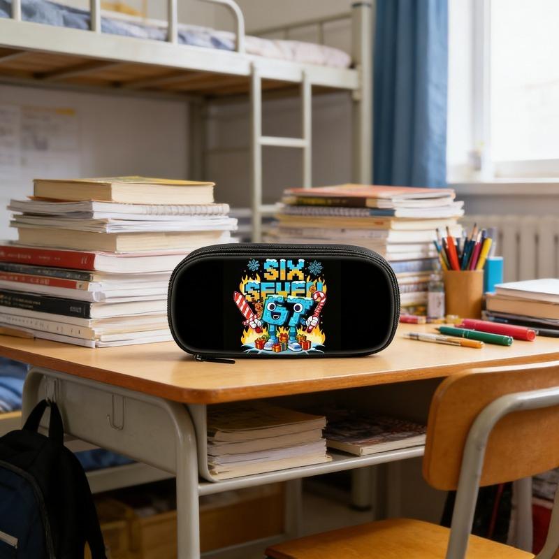 Funny Meme 67 Six Seven Italian Brainrot Christmas Pencil Case Pencilcases Pen Box for Student Bags School Supplies Stationery