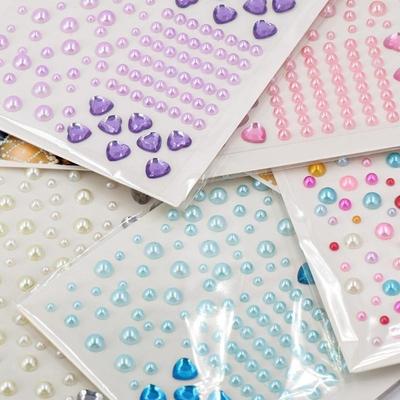 Kristal Rhinestones Yüz dövme çıkartmalar DIY Tek Kullanımlık Elmas Yüz Makyaj Dekorasyon Akrilik Etiket Matkap Telefon Gözler Etiket