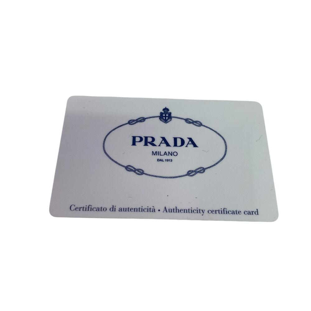 PRADA 1ZH048 Chain wallet leather Purse black leather Used